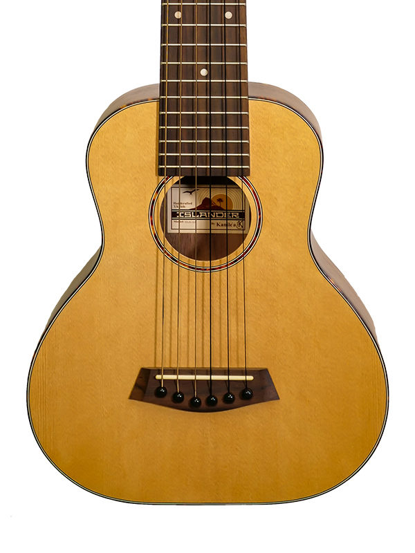 islander ukulele guitarlele - gl6-sa tortoise rosette