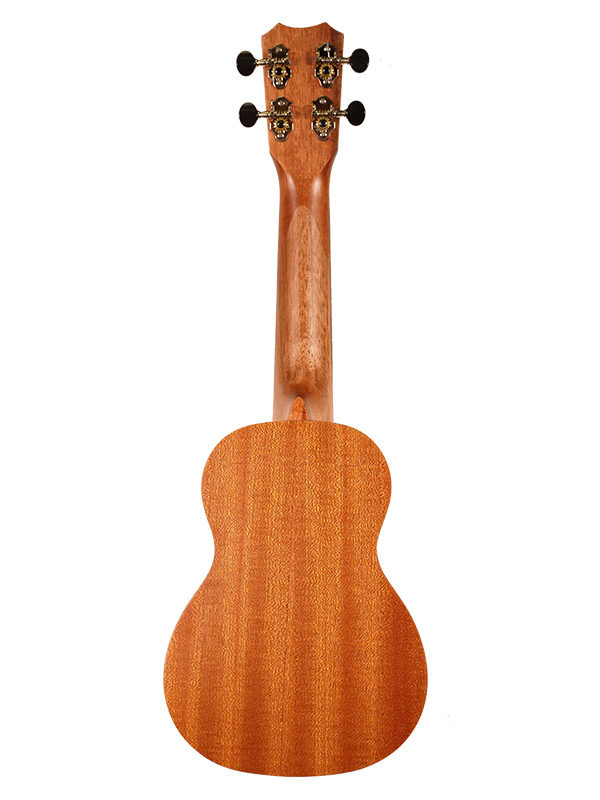 islander ukulele soprano - ms-4 bookmatch spine