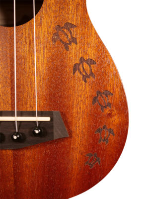 islander ukulele soprano - ms-4 hns honu laser engraving