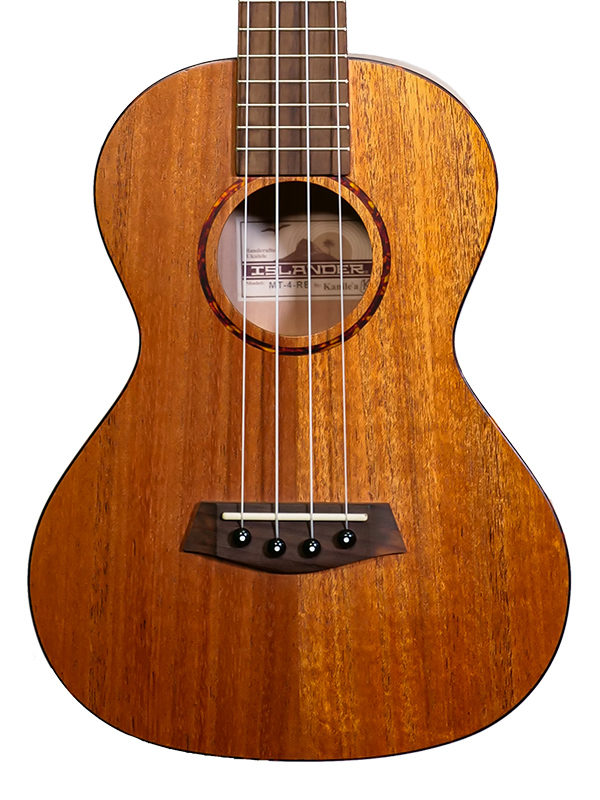 islander ukulele tenor - mt-4-rb tortoise rosette